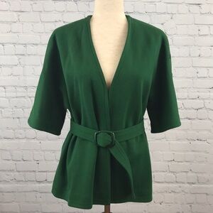 PINORE Vintage Japanese Green Belted Jacket sz 13